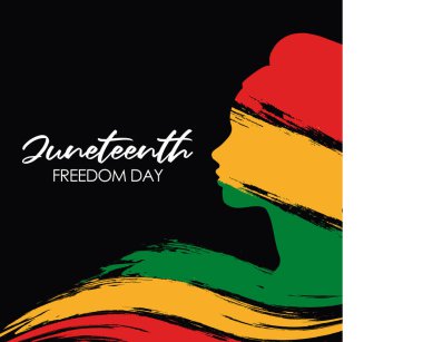 Haziran 'ın özgürlük günü. Haziran ayı vektörü.