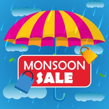 Özel bir teklifle muson sezonu indiriminiz kutlu olsun Vector. Muson satış vektörü.