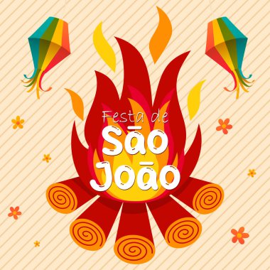 Festa De Sao Joao vektörü. Sao Joao vektörü. Festa Junina vektörü.