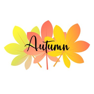 Merhaba sonbahar vektörü. Hoş geldin sonbahar. Sonbahar yaprakları vektörüyle sonbahar.