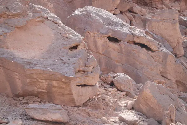 strange rock formations on mountains near Aswan, Upper Egypt