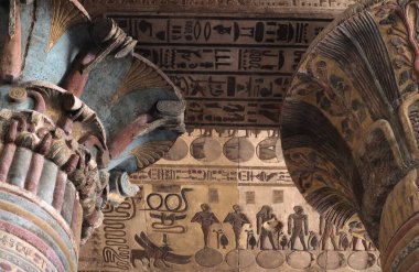 the ancient egyptian temple of Khnum in Esna, Luxor, Egypt