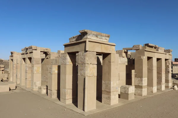 Antigo Templo Egípcio Satet Ilha Elefantina Assuão Egito Fotografia De Stock