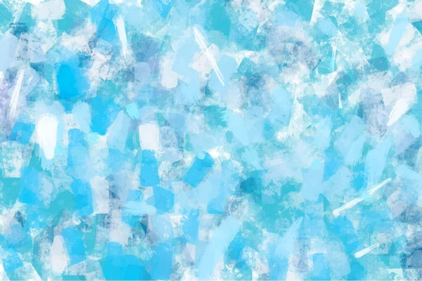 Bello Sfondo Gelo Pennellate Acriliche Vernice Delicati Colori Blu Decorazione — Vettoriale Stock