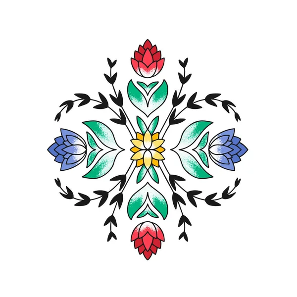 Декоративний Візерунок Листівки Колір Червоно Синьому Кольорі Світлому Тлі Каракулі — стоковий вектор
