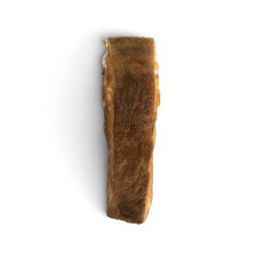 Balığın dikey konumu beyaz arkaplan üzerine tek parça fotoğraf