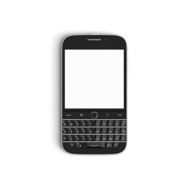 Cep telefonu düğmesi ve dokunmatik görünüm boş sahne izole