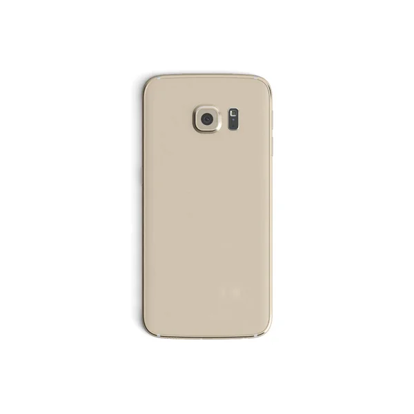 Cep Telefonu Geri - Dikey - Altın beyaz üzerine izole