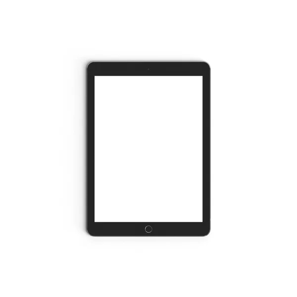 Boş ekranlı tablet boş görüntüsü reklamlar için beyaz arkaplanda izole edilmiş Boşluk Gri - Ön- Dikey