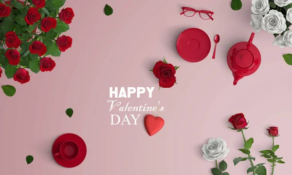 Valentine day wallpaper and rose pink background photo for graphics