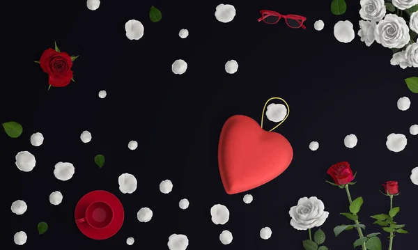 Valentine day wallpaper and love black background photo for graphics