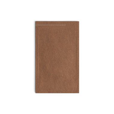 Kraft Kağıt Minimalizmi, Sachet Blank kese setini taklit ediyor. Beyaz ve siyah gıda veya kozmetik ürün ambalajlama