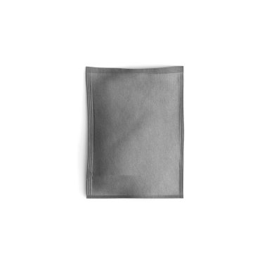 Plastik ve Kraft düeti Sachet Blank kese setini hazırlıyor. Beyaz ve siyah gıda veya kozmetik ürün ambalajlama