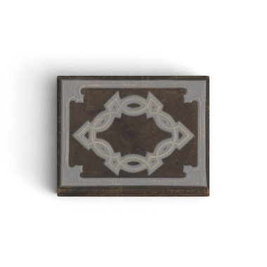 Dekoratif tasarımlı bir fayans.