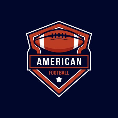 Amerikan futbolu logosu şablonu