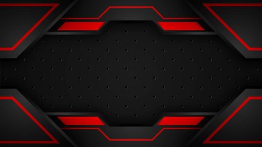 abstract black and red futuristic game background