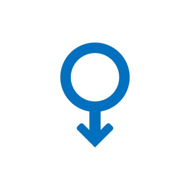 Erkek cinsiyet simge vektör simgesi