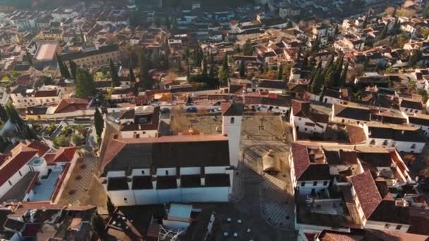 Widok Lotu Ptaka Miasto Granada Dzielnica Albaicin Stara Mauretańska Dzielnica — Wideo stockowe