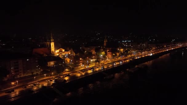 Вид Воздуха Будапешт Площадь Баттиани Баттиани Тер Городскую Площадь Будапеште — стоковое видео