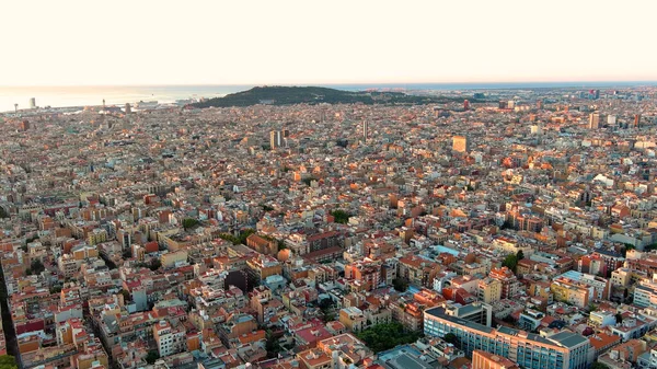 Типовий Житловий Район Барселони Світанку Видом Вілла Грасія Віла Грасія — стокове фото