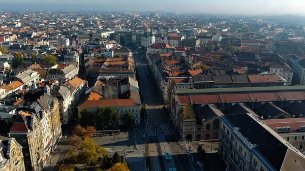 Budapeşte Büyük Pazar Salonu Nun Fovam Hava Manzarası Macaristan Budapeşte — Stok fotoğraf