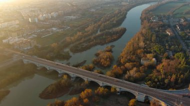 Cordoba şehri, Guadalquivir Nehri, San Rafael Köprüsü, Endülüs, İspanya