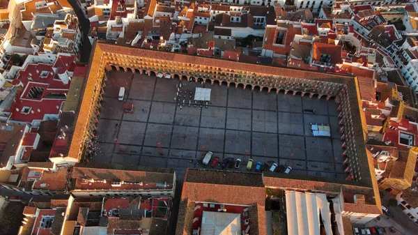 Sunrise Aerial View Cordoba Plaza Corredera Square Andalusië Spanje — Stockfoto