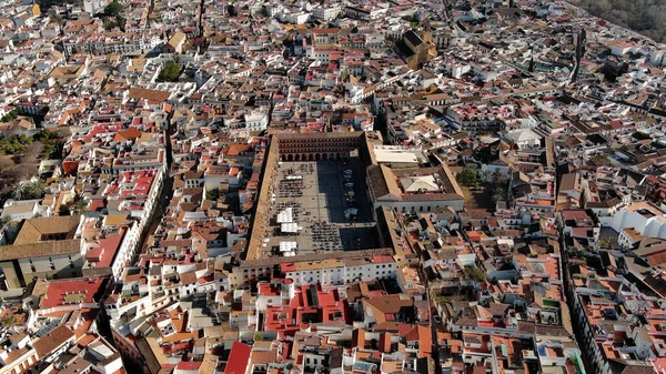 Luchtfoto Van Cordoba Plaza Corredera Andalusië Spanje — Stockfoto