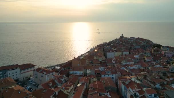 아드리아 해안선 지중해 슬로베니아의 — 비디오