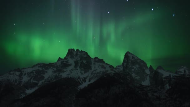 Aurora Borealis Milky Way Southwest Sky Slow Motion Sunrise Simulated — 비디오