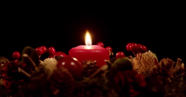 Kerst Decoratie Winter Vakantie Achtergrond Decoratie Van Nieuwjaarsvakantie Perfecte Achtergrond — Stockvideo