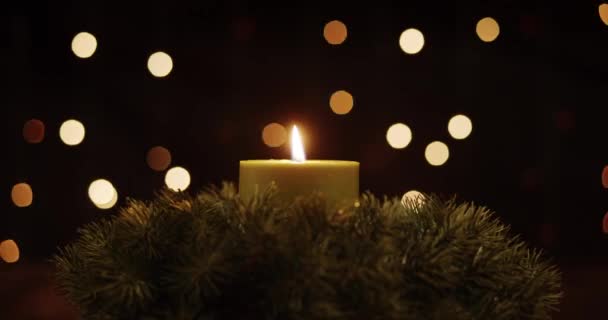 Decorazione Natale Sfondo Vacanza Invernale Decorazione Delle Vacanze Capodanno Sfondo — Video Stock