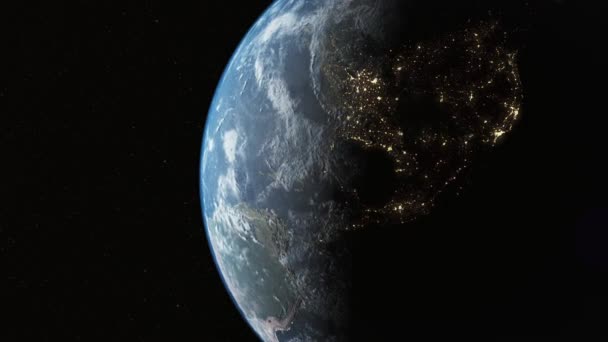 Globální Vesmírný Průzkum Vesmíru Koncept Cestování Vesmírem Digitálně Generovaný Obraz — Stock video