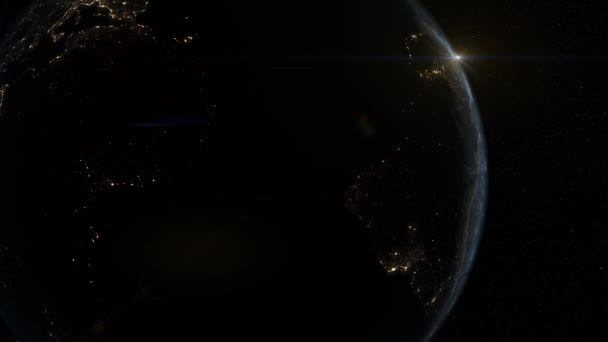 Global Space Exploration Space Travel Concept Digitally Generated Image Animation — Stok Video