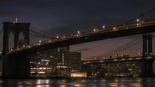 Γέφυρα Uhd Panoramic Time Lapse Βίντεο Ηλιοβασίλεμα Time Lapse Των — Αρχείο Βίντεο