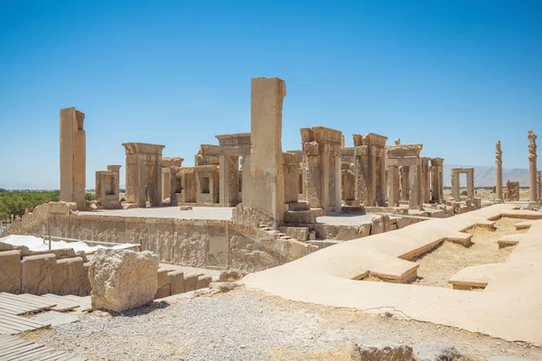 stock image Ancient ruins on archaeological site