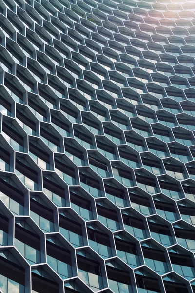 Una Dintre Clădirile Birouri Din Singapore Fost Proiectată Formă Stup — Fotografie, imagine de stoc