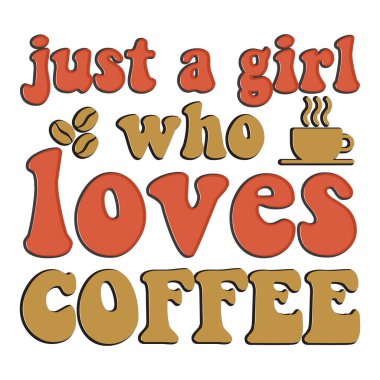 Moda kahve tişörtü tasarımı, klasik tipografi ve harf sanatı, eski slogan