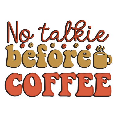 Moda kahve tişörtü tasarımı, klasik tipografi ve harf sanatı, eski slogan