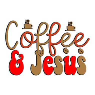 Moda kahve tişörtü tasarımı, klasik tipografi ve harf sanatı, eski slogan