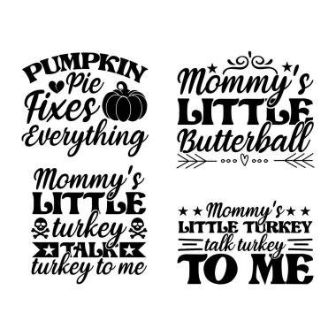 Şükran Günü Tişört Dizayn seti, Şükran Günü Tişört Tasarımı Paketi