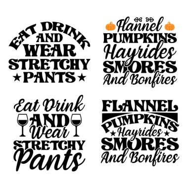 Şükran Günü Tişört Dizayn seti, Şükran Günü Tişört Tasarımı Paketi