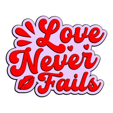 Retro sevgililer günü svg, el işi tasarımı, sevgililer günü alıntısı tasarımı