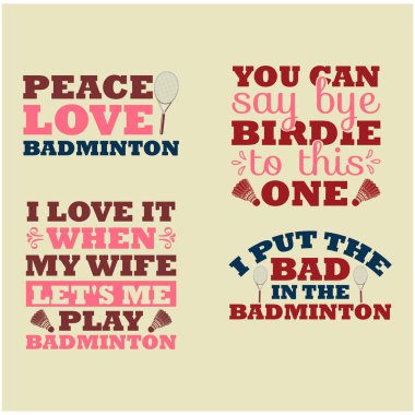 Badminton svg set, Retro svg set, Retro svg tasarım, svg set 