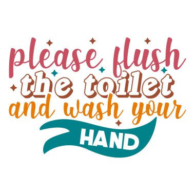 Banyo svg tişört tasarımı