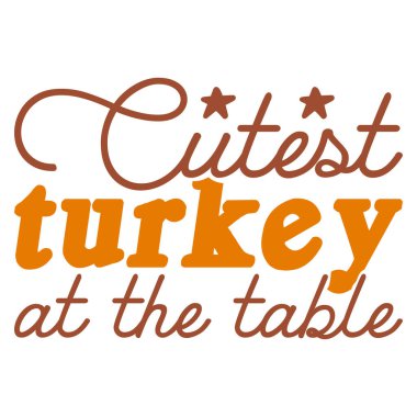 Şükran Günü svg tişört tasarımı