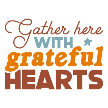 Şükran Günü svg tişört tasarımı