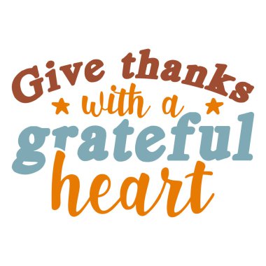 Şükran Günü svg tişört tasarımı