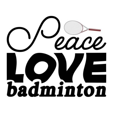 Badminton svg tişört tasarımı