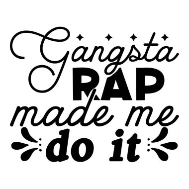 HipHop svg t-shirt tasarımı